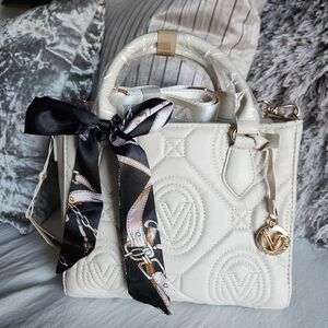 Valentino Orlandi *NWT* Light Taupe, satchel w/detachable strap